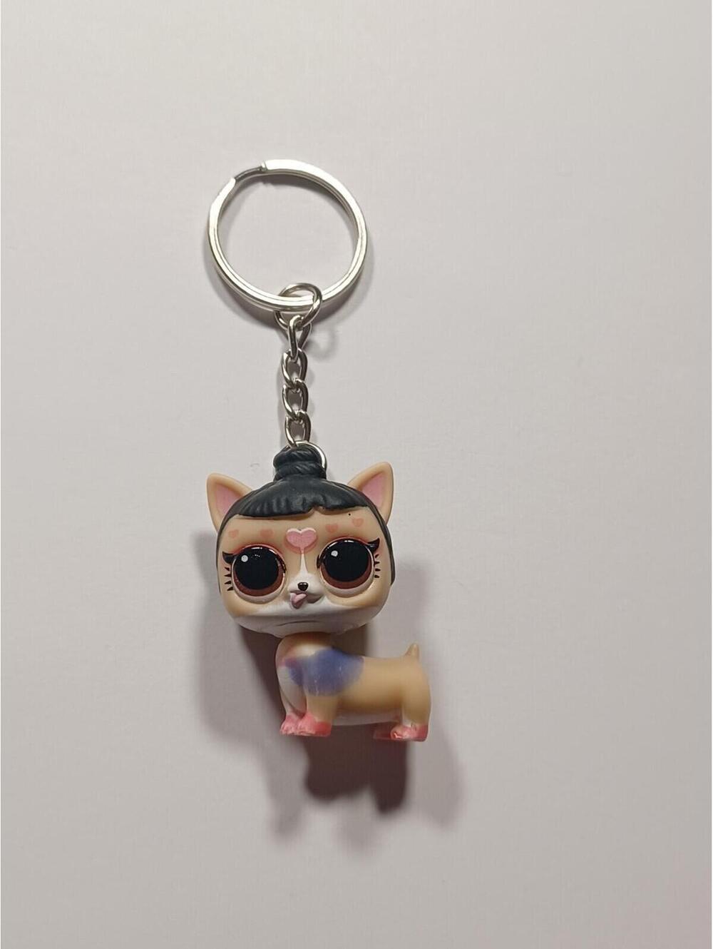 Lol Surprise Color Changing Pet Lil GRR Majesty Puppy Dog Keychain